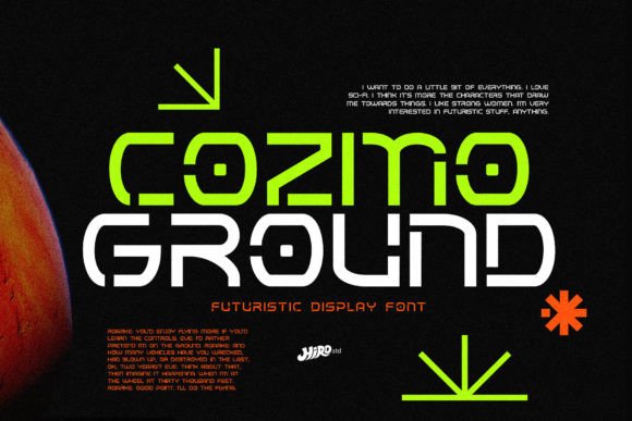A Futuristic Display Font for Digital Designers