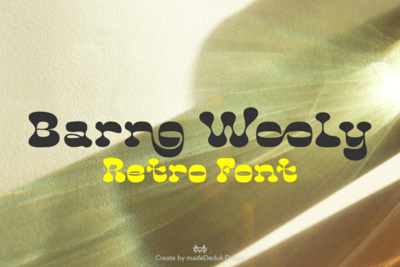 Barno Wooly: The Groovy Display Font for Bold Marketing