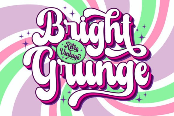 Bright Grunge: A Display Typeface for Digital Design