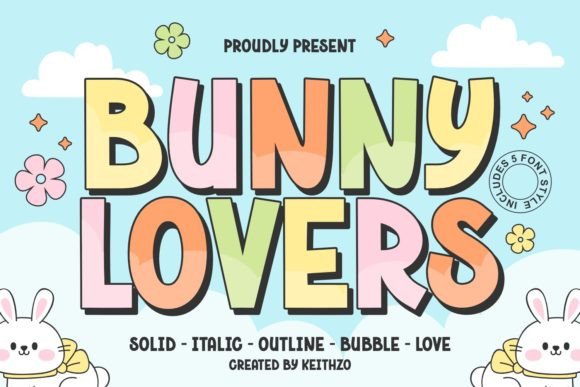Bunny Lovers: A Playful Display Font for Engaging Editorial Design