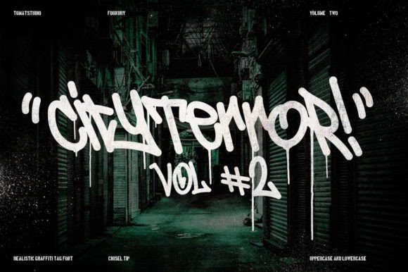 City Terror Vol2: A Chisel-Tipped Display Font for Standout Campaigns