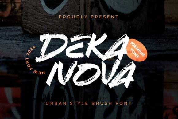 Dekanova: A Brush Display Font with Modern Soul