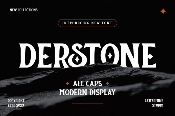 Derstone Display Font for High-End Campaign Design