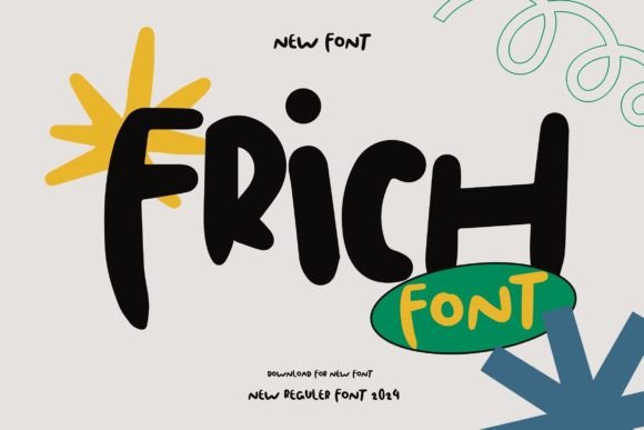 Frich: A Warm Display Font for Handmade Product Labels