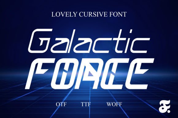 Galactic Force Font: The Futuristic Display Typeface for Makers