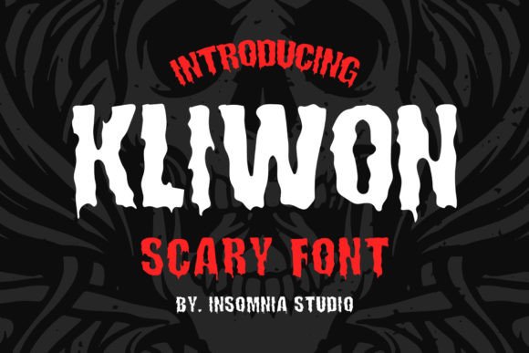 Kliwon Scary: A Display Font with Edge and Presence