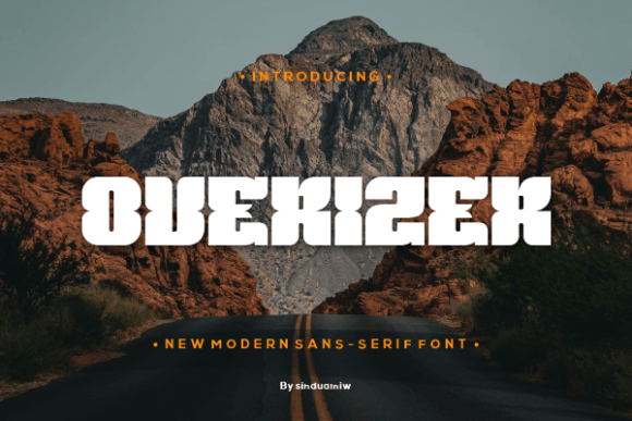 Overizer: A Bold Display Font for Small Business Branding