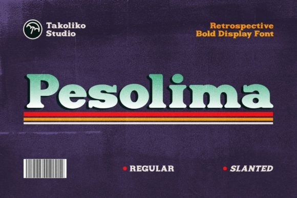Pesolima: The Retro Display Font for Standout Marketing