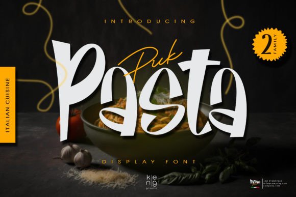 Pick Pasta: A Display Font with Playful Edge