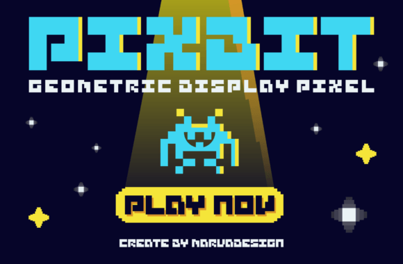 Pixbit: A Pixel Display Font for Crafters & Makers