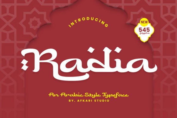 Radia: A Thoughtful Arabic Display Font for Meaningful Branding