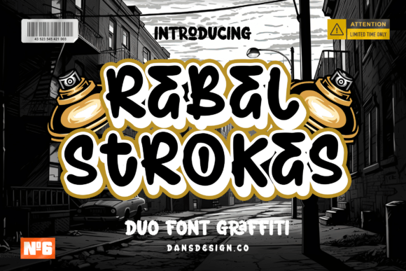 Rebel Strokes Font: Urban Grit Meets Handmade Charm