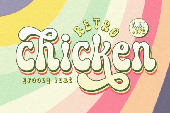 Retro Chicken Font: A Playful Typeface for Editorial Design