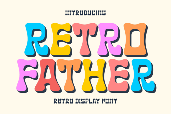 Retro Father Font: A Playful Display Typeface for Editorial Layouts