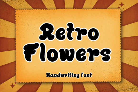 Retro Flowers: A Whimsical Handwritten Font for Makers
