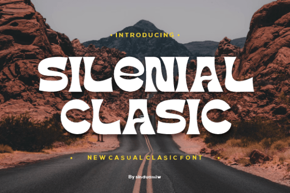 Silenial Clasic: A Groovy Display Font for Editorial Layouts