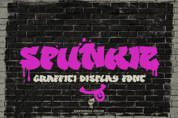 Spunkie: A Graffiti Font That Brings Raw Street Energy