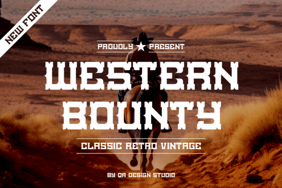 Western Bounty: A Rugged Display Font for Brand Identity
